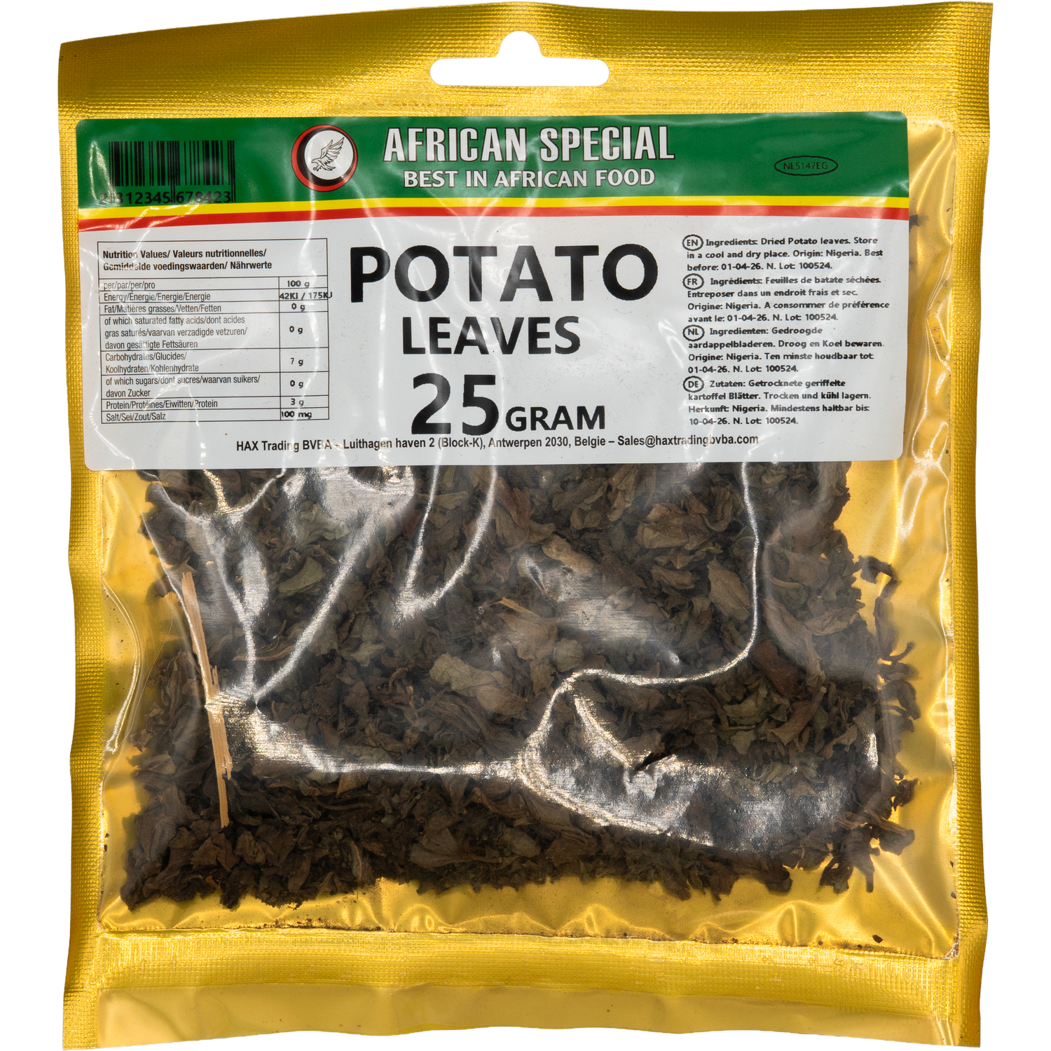 African Special – Getrocknete Potato Leaves (25 g)