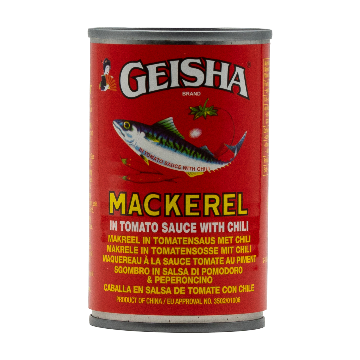 Geisha Mackerel in Tomato Sauce with Chili