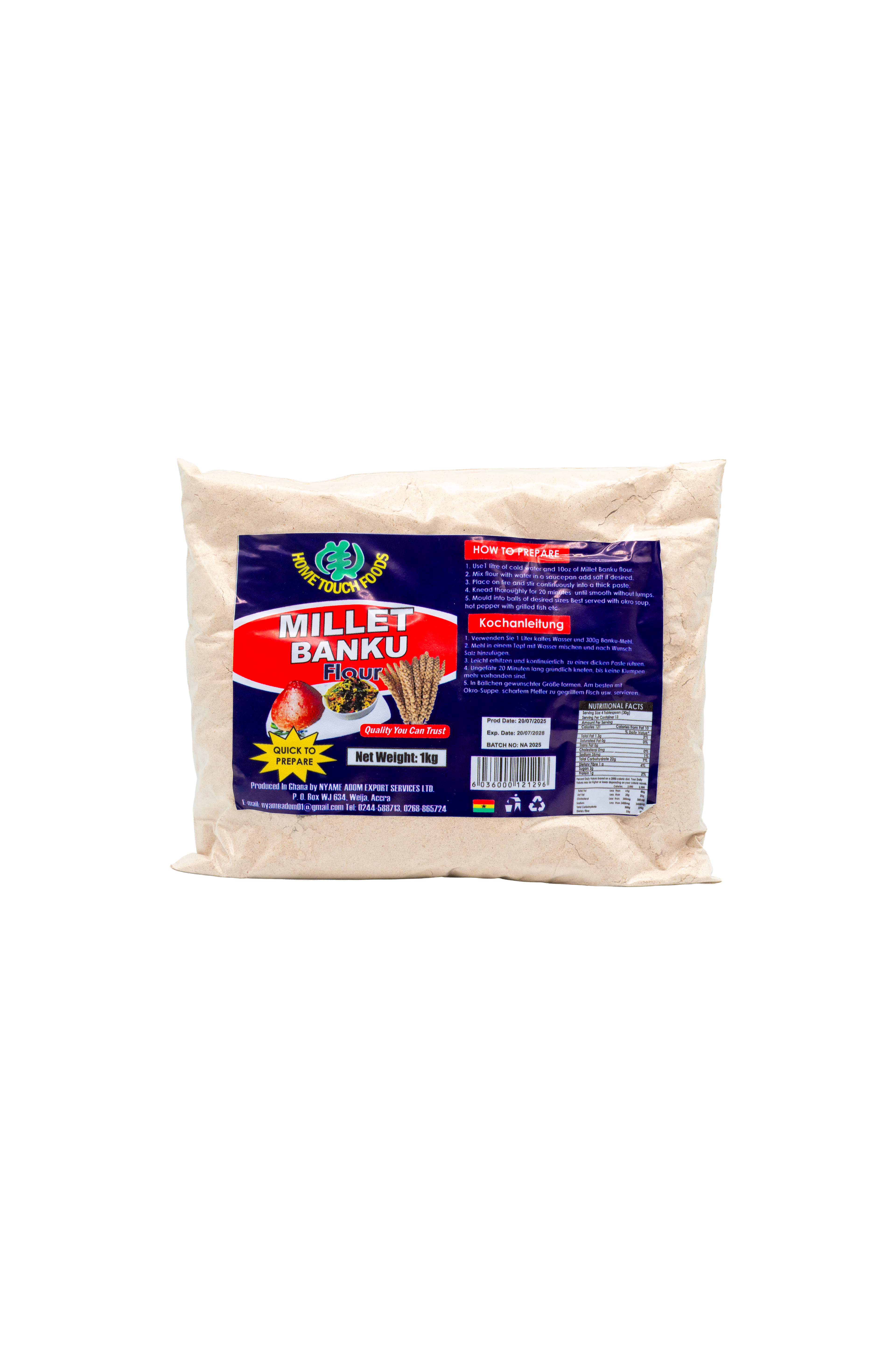 Home Touch Foods - Millet Banku Flour (1 kg)