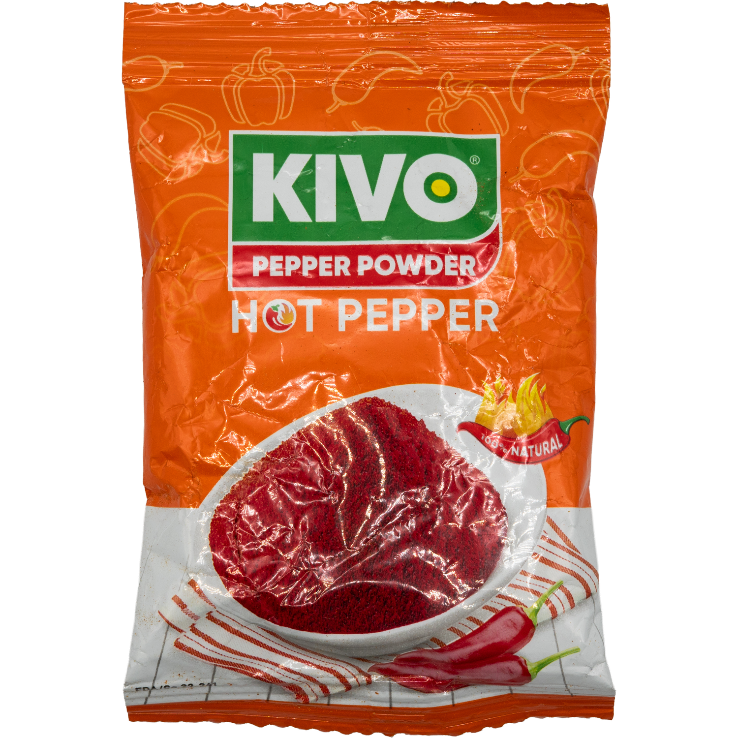 KIVO Hot Pepper Powder – 100 % Natural Schärfe (50g)