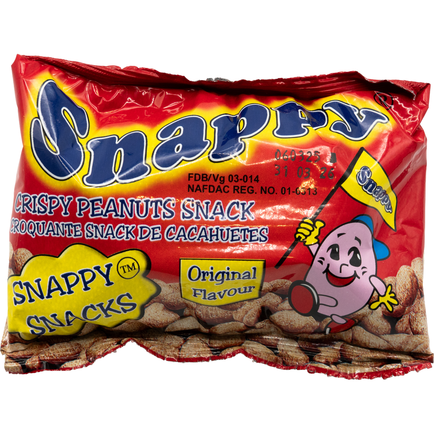 Snappy Snacks, Premium Qualität Crispy Peanuts Snack 27g (Original Flavour)