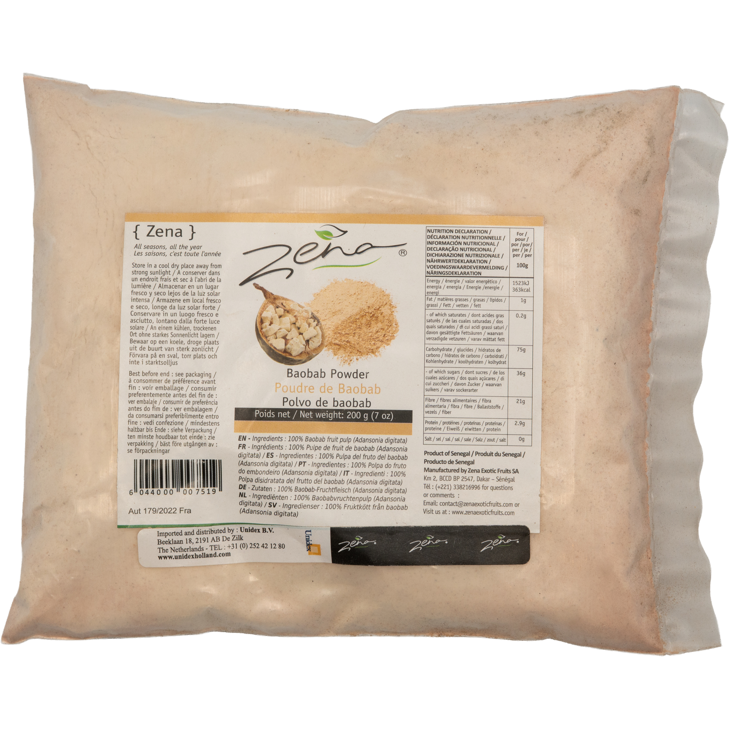 Zena Baobab Pulver – Superfood aus der Natur Afrikas